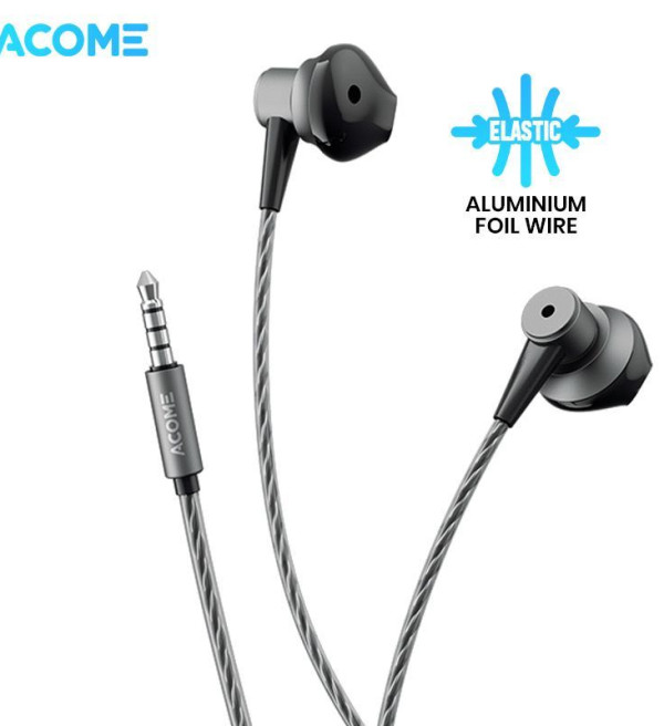 Acome Wired Earphone Headset AluminumAlloy Garansi Resmi 1 thn AW08