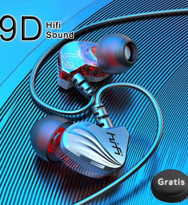 Headset Gaming Headphone Music Bass HIFI dengan Mic Earphone