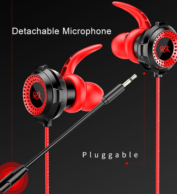 IN JKT Headset Gaming PUBG Bass Noise Cancelling dengan Dual Mic Mobile Earphone Hifi Handsfree