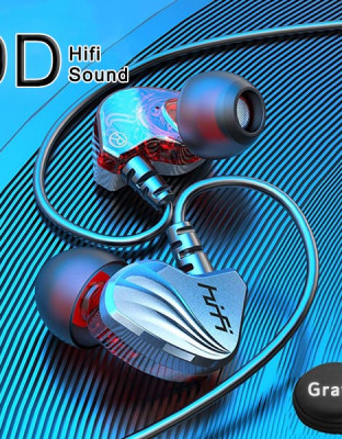 Headset Gaming Headphone Music Bass HIFI dengan Mic Earphone