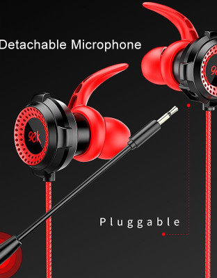 IN JKT Headset Gaming PUBG Bass Noise Cancelling dengan Dual Mic Mobile Earphone Hifi Handsfree